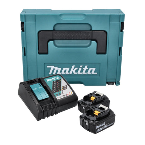 Makita Power Source Kit 18 V ( 198116-4 ) mit 2x BL 1860 B + DC 18 RC Ladegerät + Makpac