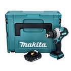 Makita DHP 486 A1J trapano a percussione a batteria 18 V 130 Nm brushless + 1x batteria ricaricabile 2,0 Ah + Makpac - senza caricabatterie