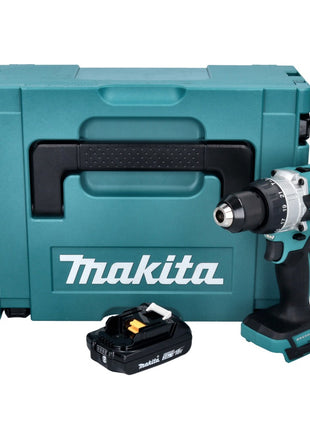 Makita DHP 486 A1J Perceuse-visseuse à percussion sans fil 18 V 130 Nm Brushless + 1x batterie 2,0 Ah + Makpac - sans chargeur