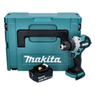 Makita DHP 486 M1J trapano a percussione a batteria 18 V 130 Nm senza spazzole + 1x batteria ricaricabile 4,0 Ah + Makpac - senza caricabatteria