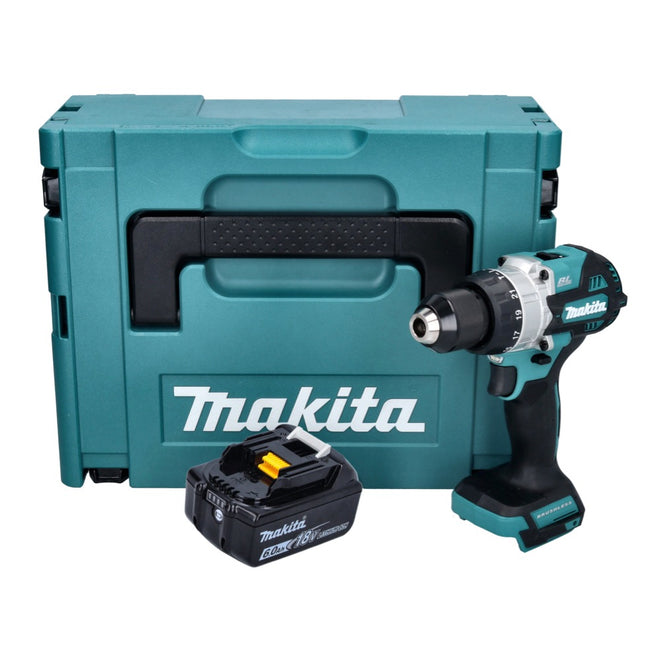 Makita DHP 486 G1J trapano a percussione a batteria 18 V 130 Nm brushless + 1x batteria ricaricabile 6,0 Ah + Makpac - senza caricabatterie
