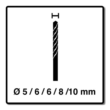 Alpen Profi Multicut SPM Set Punte multifunzione in metallo duro 5 - 10 mm, SDS plus, certificate PGM - 5 pz.
