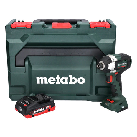 Metabo SSD 18 LT 200 BL Visseuse à chocs sans fil 200Nm 1/4" Brushless 18V + 1x Batterie 4,0Ah + Coffret metaBOX - sans chargeur