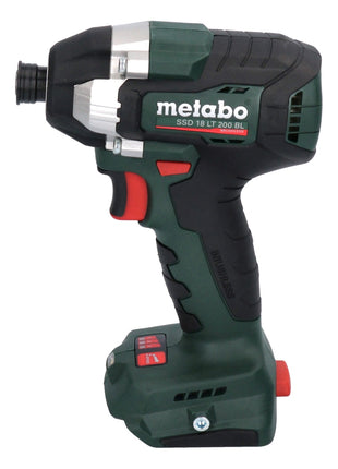 Metabo SSD 18 LT 200 BL Atornillador de impacto a batería 18 V 200 Nm 1/4" sin escobillas + 2x batería 8,0 Ah + cargador + metaBOX