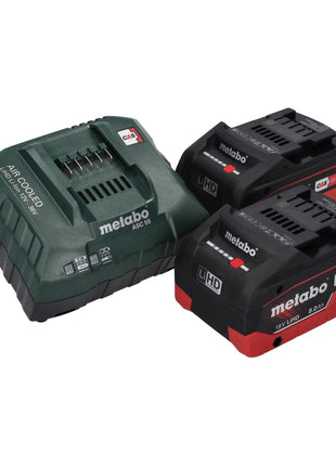 Metabo SSD 18 LT 200 BL Atornillador de impacto a batería 18 V 200 Nm 1/4" sin escobillas + 2x batería 8,0 Ah + cargador + metaBOX