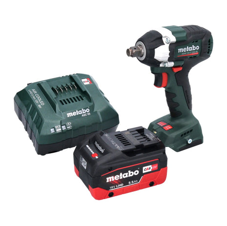 Metabo SSW 18 LT 300 BL Atornillador de impacto a batería 18 V 300 Nm 1/2" sin escobillas + 1x batería 5,5 Ah + cargador