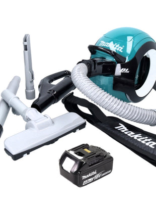 Makita DCL 501 M1 Akku Staubsauger 18 V Brushless + 1x Akku 4,0 Ah + Zubehör - ohne Ladegerät