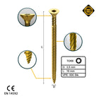 FORTE Tools Universal Holzschraube 3,5 x 16 mm T15 500 Stk. ( 000051399465 ) gelb verzinkt Torx Senkkopf Vollgewinde