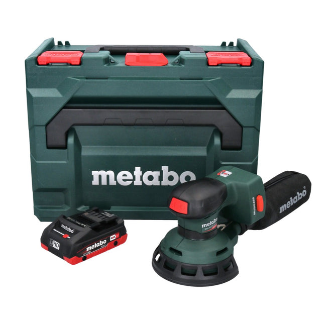 Metabo SXA 18 LTX 125 BL Levigatrice eccentrica a batteria 18 V 125 mm Brushless + 1x batteria 4,0 Ah + metaBOX - senza caricabatterie