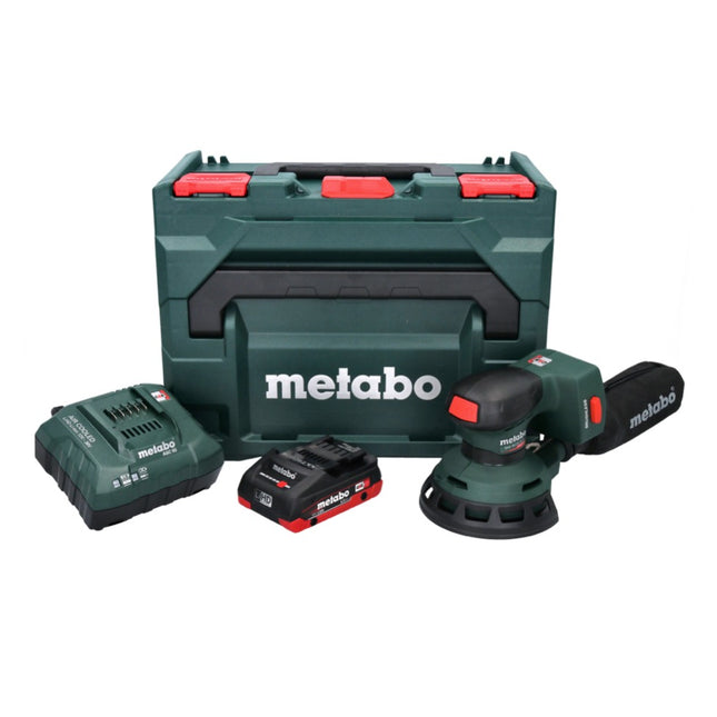 Metabo SXA 18 LTX 125 BL levigatrice rotorbitale a batteria 18 V 125 mm brushless + 1x batteria ricaricabile 4,0 Ah + caricatore + metaBOX