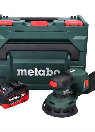 Metabo SXA 18 LTX 125 BL akumulatorowa szlifierka oscylacyjna bezszczotkowa 18 V 125 mm + 1x akumulator 5,5 Ah + metaBOX - bez ładowarki