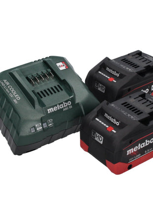 Metabo SXA 18 LTX 125 BL Akku Exzenterschleifer 18 V 125 mm Brushless + 2x Akku 5,5 Ah + Ladegerät + metaBOX