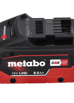 Lijadora excéntrica a batería Metabo SXA 18 LTX 125 BL 18 V 125 mm sin escobillas + 1x batería 8,0 Ah + metaBOX - sin cargador