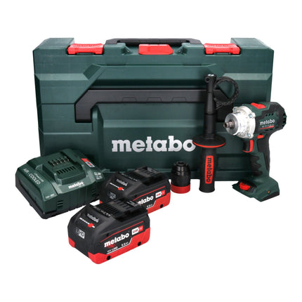 Metabo BS 18 LTX BL Q I Akku Bohrschrauber 18 V 130 Nm Brushless ( 602359660 ) + 2x Akku 5,5 Ah + Ladegerät + metaBOX