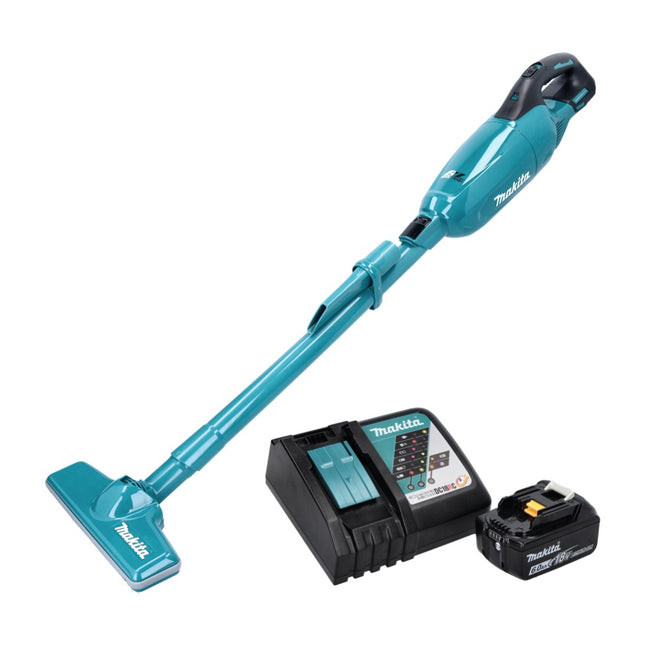 Aspiratore a batteria Makita DCL 280 FRG1 18 V senza spazzole + 1x batteria ricaricabile 6,0 Ah + caricabatterie