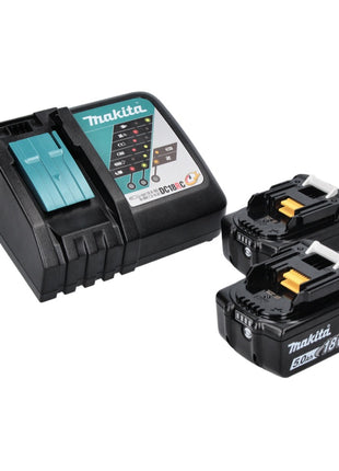 Makita DTM 52 RT Akku Multifunktionswerkzeug 18 V Starlock Max Brushless + 2x Akku 5,0 Ah + Ladegerät - Toolbrothers