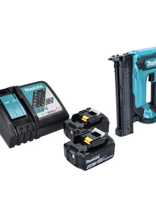 Makita DFN 350 RM Akku Stauchkopfnagler 18 V 15 - 35 mm + 2x Akku 4,0 Ah + Ladegerät