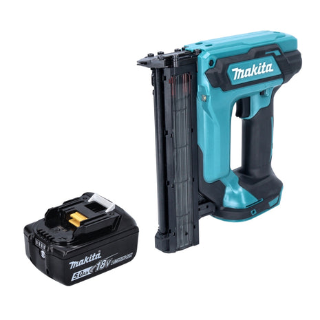 Clavadora con cabezal de batería Makita DFN 350 T1 18 V 15 - 35 mm + 1x batería 5,0 Ah - sin cargador