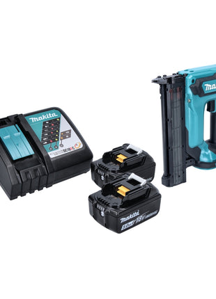 Makita DFN 350 RT Akku Stauchkopfnagler 18 V 15 - 35 mm + 2x Akku 5,0 Ah + Ladegerät