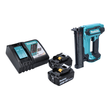 Makita DFN 350 RT Cloueur sans fil 15 - 35mm 18V + 2x Batteries 5,0 Ah + Chargeur