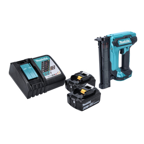 Clavadora con cabezal de batería Makita DFN 350 RG 18 V 15 - 35 mm + 2 baterías 6,0 Ah + cargador