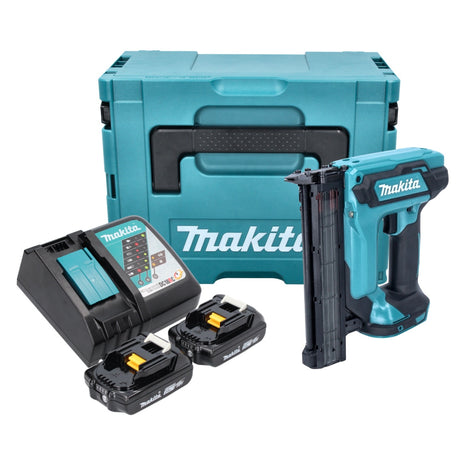 Makita DFN 350 RAJ gwoździarka akumulatorowa 18 V 15 - 35 mm + 2x akumulator 2,0 Ah + ładowarka + Makpac