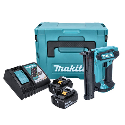 Makita DFN 350 RFJ Akku Stauchkopfnagler 18 V 15 - 35 mm + 2x Akku 3,0 Ah + Ladegerät + Makpac
