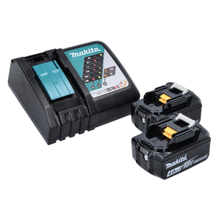 Makita DFN 350 RMJ chiodatrice verticale a batteria 18 V 15 - 35 mm + 2x batteria ricaricabile 4,0 Ah + caricabatterie + Makpac