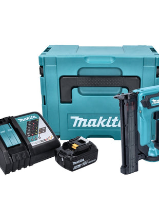 Makita DFN 350 RT1J Akku Stauchkopfnagler 18 V 15 - 35 mm + 1x Akku 5,0 Ah + Ladegerät + Makpac