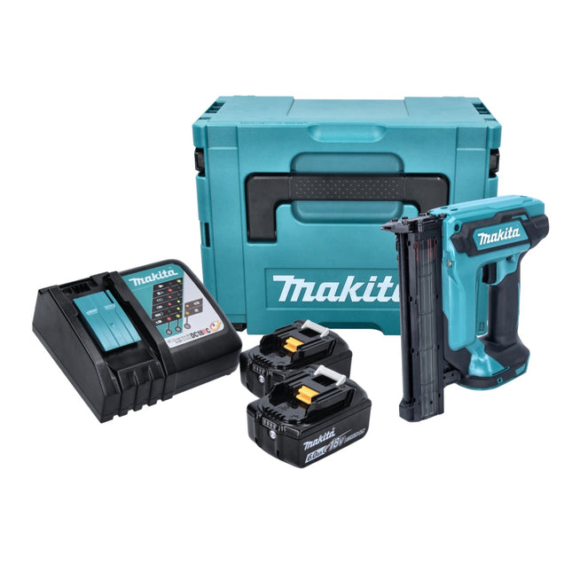 Makita DFN 350 RGJ chiodatrice verticale a batteria 18 V 15 - 35 mm + 2x batteria ricaricabile 6,0 Ah + caricatore + Makpac