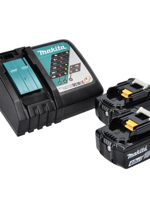 Makita DGA 515 RM Meuleuse d'angle sur batterie 18 V 125 mm sans balais + 2x batteries 4,0 Ah + chargeur