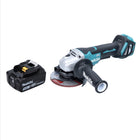 Makita DGA 515 T1 Akku Winkelschleifer 18 V 125 mm Brushless + 1x Akku 5,0 Ah - ohne Ladegerät