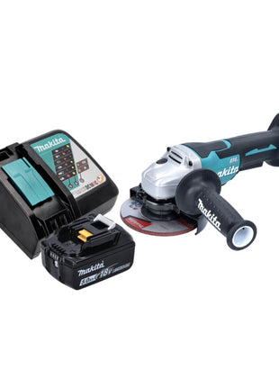 Makita DGA 515 RT1 Meuleuse d'angle sans fil 18 V 125 mm Brushless + 1x Batterie 5,0 Ah + Chargeur