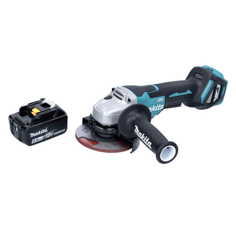 Amoladora angular a batería Makita DGA 515 G1 18 V 125 mm sin escobillas + 1x batería 6,0 Ah - sin cargador