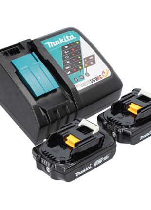 Makita DGA 515 RAJ Meuleuse d'angle sans fil 18 V 125 mm Brushless + 2x Batteries 2,0 Ah + Chargeur + Makpac