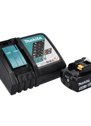 Makita DGA 515 RT1J Meuleuse d'angle sans fil 18 V 125 mm Brushless + 1x Batterie 5,0 Ah + Chargeur + Makpac