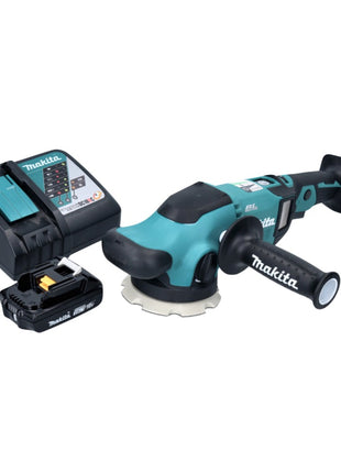 Makita DPO 500 RA1 Akku Exzenterpolierer 18 V 125 mm Brushless + 1x Akku 2,0 Ah + Ladegerät