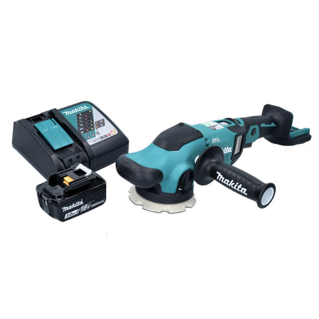 Makita DPO 500 RF1 Akku Exzenterpolierer 18 V 125 mm Brushless + 1x Akku 3,0 Ah + Ladegerät