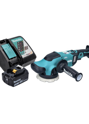 Makita DPO 500 RM1 polisseuse excentrique sur batterie 18 V 125 mm sans balais + 1x batterie 4,0 Ah + chargeur