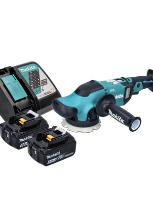 Makita DPO 500 RT polisseuse excentrique sur batterie 18 V 125 mm sans balais + 2x batteries 5,0 Ah + chargeur