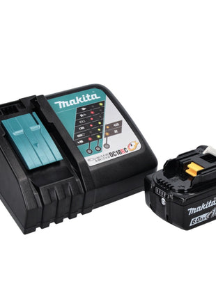 Makita DGA 515 RG1J Meuleuse d'angle sur batterie 18 V 125 mm sans balais + 1x batterie 6,0 Ah + chargeur + Makpac