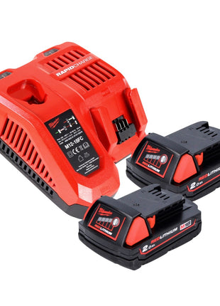 Milwaukee M18 FIWF12-202 FC Akku Schlagschrauber 18 V 300 Nm 1/2" Brushless + 2x Akku 2,0 Ah + Ladegerät