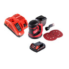 Levigatrice orbitale a batteria Milwaukee M18 BOS125-201 FC 18 V 125 mm + 1x batteria 2,0 Ah + caricabatteria