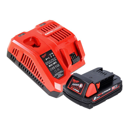 Lampada a batteria Milwaukee M18 TLED LED + 1 batteria da 2,0 Ah + caricabatteria