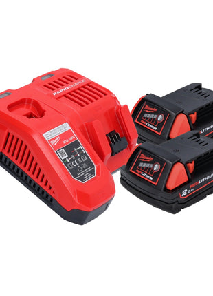 Meuleuse d'angle sur batterie Milwaukee M18 CAG115XPDB-202 18 V 115 mm sans balais + 2x batteries 2,0 Ah + chargeur