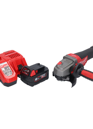 Amoladora angular a batería Milwaukee M18 CAG115XPDB-601 18 V 115 mm sin escobillas + 1x batería 6,0 Ah + cargador