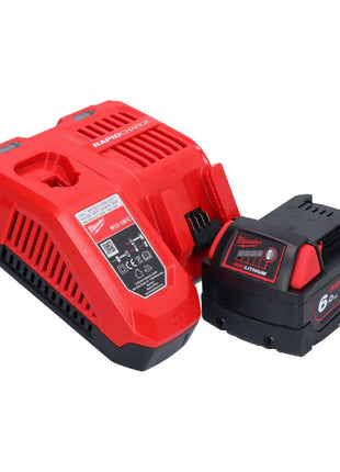 Amoladora angular a batería Milwaukee M18 CAG115XPDB-601 18 V 115 mm sin escobillas + 1x batería 6,0 Ah + cargador