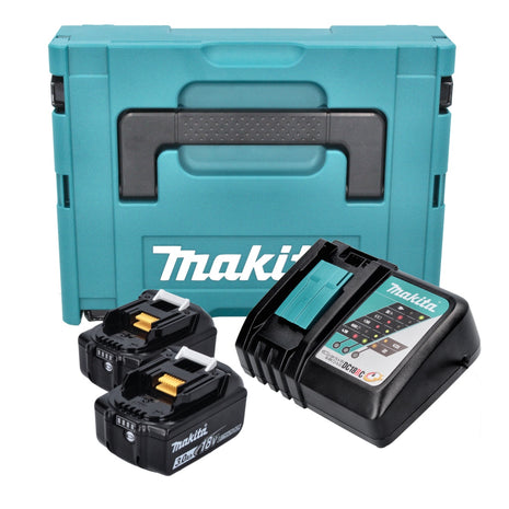 Zestaw Makita Power Source Kit 18 V ( 197952-5 ) z 2x akumulatorem BL 1830 B 3,0 Ah + ładowarką DC 18 RC + Makpac