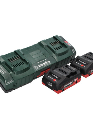 Metabo FSD 36-18 LTX BL 40 Débroussailleuse sans fil 36 V (2x 18 V) manche rond sans balais + 2x Batteries 4,0 Ah + Chargeur double + Sangle arrière