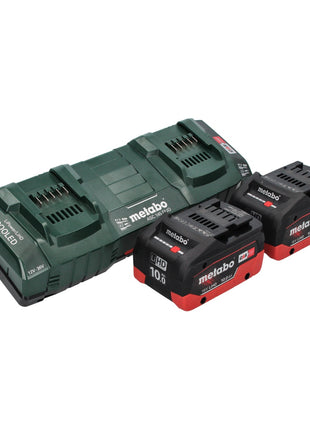 Metabo FSD 36-18 LTX BL 40 Débroussailleuse sans fil 36 V (2x 18 V) manche rond brushless + 2x Batteries 10,0 Ah + Chargeur double + Sangle arrière